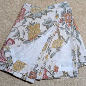 RARE Pottery Barn Cynthia Drapes Set 2 Palampore Floral 84" Cotton Curtains Pair